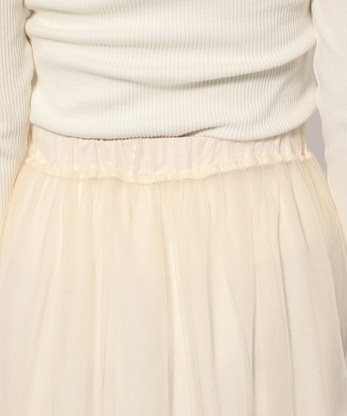 LOWRYS FARM（ローリーズファーム）の「シアーボリュームスカート　996863（スカート・レディース・アイボリー/ブラック/グレー/その他・FREE）」の10枚目の写真