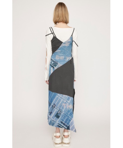 SLY（スライ）の「PATCHWORK COLLAGE SLIP DRESS パッチワーク 