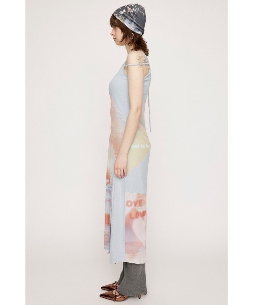 新素材新作 SLY（スライ）の「PATCHWORK COLLAGE パッチワーク DRESS SLIP ワンピース