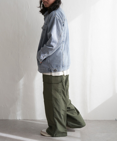 VENCEEXCHANGE（ヴァンスエクスチェンジ）の「デニムジャケット（デニムジャケット・メンズ・ブラック/ブルー・M/L/LL）」の4枚目の写真