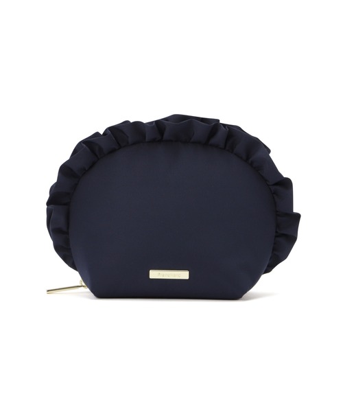 Francfranc（フランフラン）の「フリル ラウンドポーチ ネイビー（ポーチ・レディース・ネイビー・FREE）」の3枚目の写真