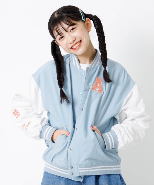 algy(アルジー)の「配色ロゴスタジャン(スタジャン・キッズ・ブラック/サックスブルー/イエロー・XX-SMALL/X-SMALL/MEDIUM/SMALL)」の3枚目の写真
