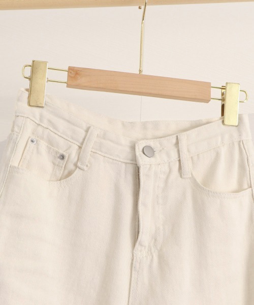 Miniministore(ミニミニストア)の「デニムストレートパンツ ダメージジーンス(デニムパンツ・レディース・サックスブルー/ホワイト/ブラック・L/M/S/XL)」の22枚目の写真
