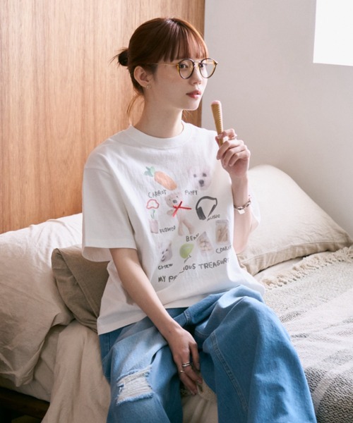 unclip（アンクリップ）の「アソートデザインTシャツ（Tシャツ/カットソー・レディース・ホワイト系その他2/ホワイト系その他3/ホワイト系その他・LARGE/MEDIUM）」の7枚目の写真
