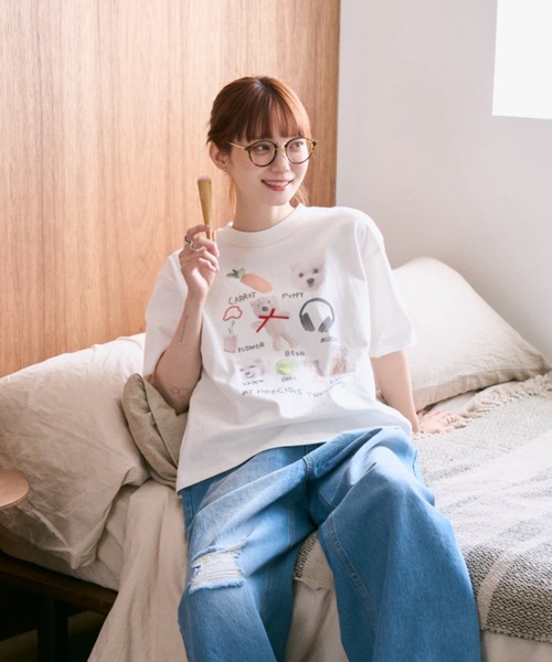 unclip（アンクリップ）の「アソートデザインTシャツ（Tシャツ/カットソー・レディース・ホワイト系その他2/ホワイト系その他3/ホワイト系その他・LARGE/MEDIUM）」の6枚目の写真