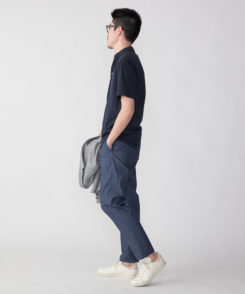 SHIPS（シップス）の「【WEB限定】SHIPS:〈接触冷感〉アイスタッチ プレーティングジャージー パイピング バンドカラーポロシャツ（ポロシャツ・メンズ・ダークグレー/ネイビー/ホワイト/ブラック・SMALL/MEDIUM/LARGE/X-LARGE）」の12枚目の写真