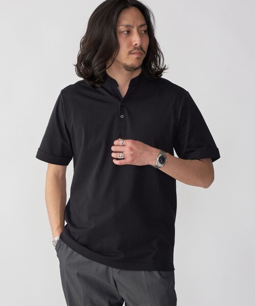 WEB限定】SHIPS:〈接触冷感〉アイスタッチ プレーティングジャージー