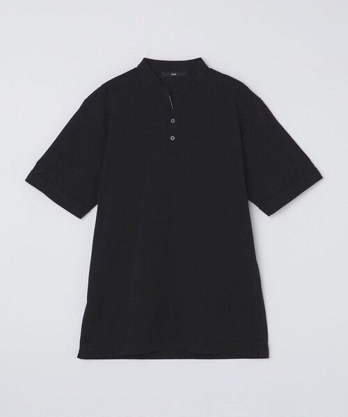 XL 【新品】シップス　バンドカラーポロシャツ ネイビー SHIPS 公式サイト