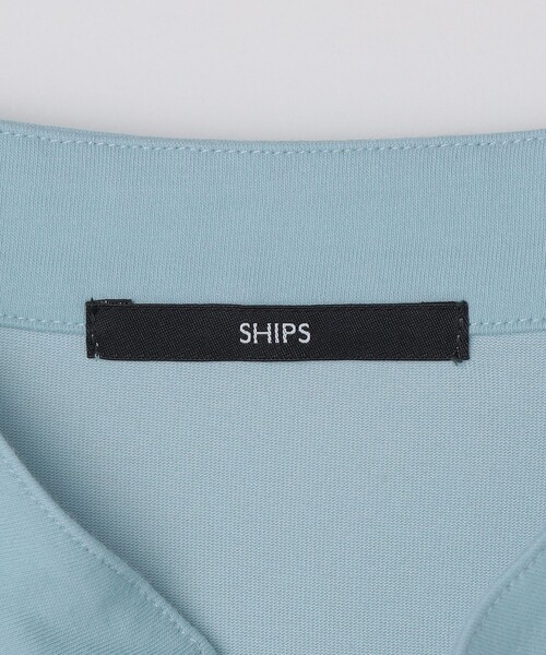 SHIPS(シップス)の「【新色追加】【WEB限定】SHIPS:〈接触冷感〉アイスタッチ プレーティングジャージー パイピング バンドカラーポロシャツ(ポロシャツ・メンズ・ダークグレー/ネイビー/ホワイト/ブラック/ライトブルー/ダークブルー・SMALL/MEDIUM/LARGE/X-LARGE)」の21枚目の写真