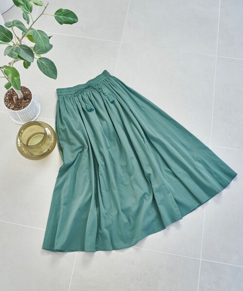 FREAK'S STORE（フリークスストア）の「WEB限定　インド ボイル ボリュームスカート（スカート・レディース・ブラック/ブルー/ピンク/グリーン/ホワイト/モカ/オレンジ/ラベンダー・SMALL/MEDIUM）」の4枚目の写真