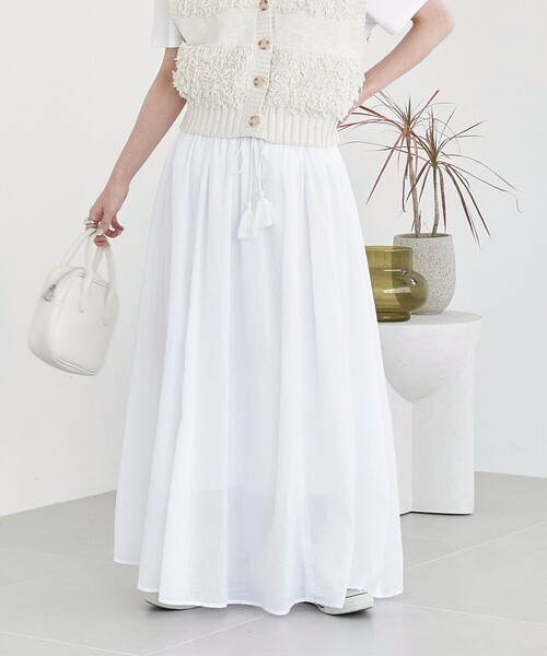 FREAK'S STORE（フリークスストア）の「WEB限定　インド ボイル ボリュームスカート（スカート・レディース・ブラック/ブルー/ピンク/グリーン/ホワイト/モカ/オレンジ/ラベンダー・SMALL/MEDIUM）」の11枚目の写真