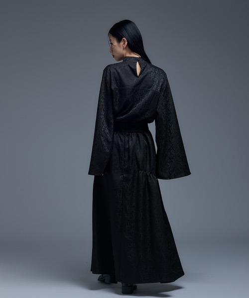 OzzOneste ホルターネック フレアスリーブ チャイナトップス OzzOneste