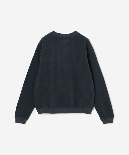 Bshop（ビショップ）の「Sunray SPIRIT | コットン クルーネックスウェット WOMEN（スウェット・レディース・オフホワイト/ネイビー・2）」の4枚目の写真