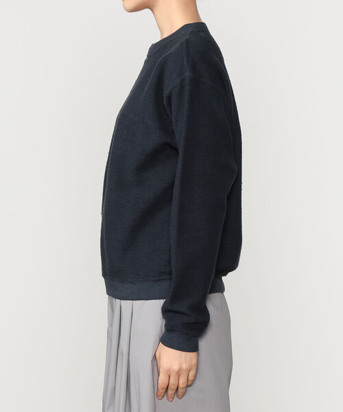 Bshop（ビショップ）の「Sunray SPIRIT | コットン クルーネックスウェット WOMEN（スウェット・レディース・オフホワイト/ネイビー・2）」の9枚目の写真