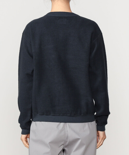 Bshop（ビショップ）の「Sunray SPIRIT | コットン クルーネックスウェット WOMEN（スウェット・レディース・オフホワイト/ネイビー・2）」の10枚目の写真