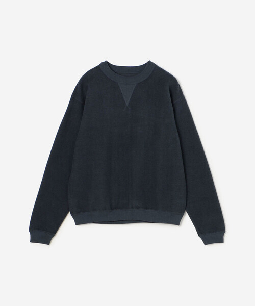 Bshop（ビショップ）の「Sunray SPIRIT | コットン クルーネックスウェット WOMEN（スウェット・レディース・オフホワイト/ネイビー・2）」の13枚目の写真