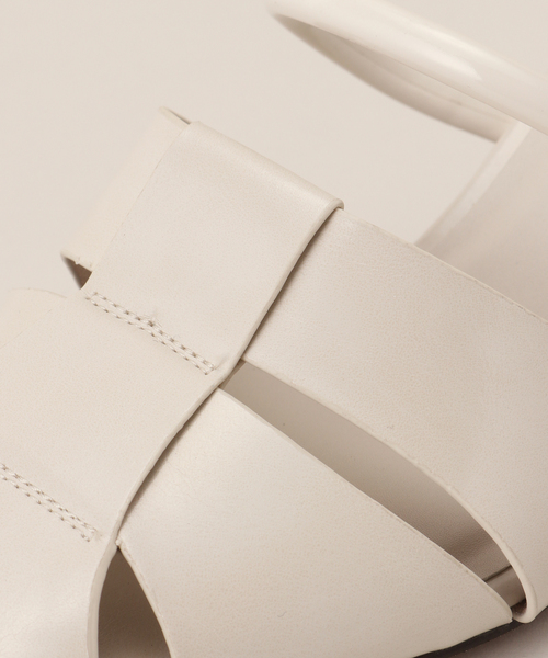 LE TALON(ルタロン)の「5.5cmグルカストラップミュールサンダル(サンダル・レディース・キャメル/アイボリー/ブラック系その他・LARGE/MEDIUM/SMALL/X-LARGE)」の14枚目の写真