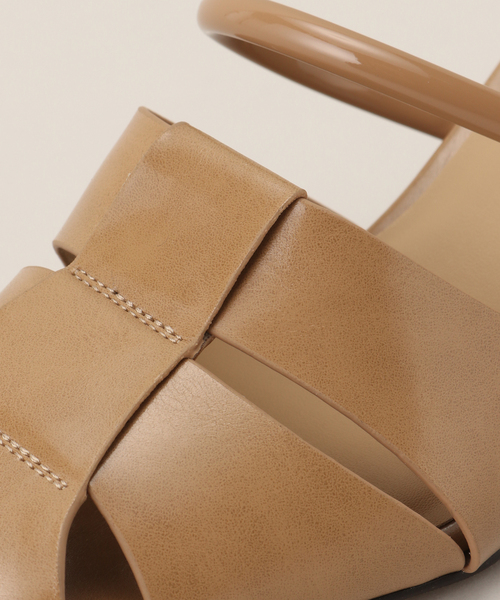 LE TALON(ルタロン)の「5.5cmグルカストラップミュールサンダル(サンダル・レディース・キャメル/アイボリー/ブラック系その他・LARGE/MEDIUM/SMALL/X-LARGE)」の15枚目の写真