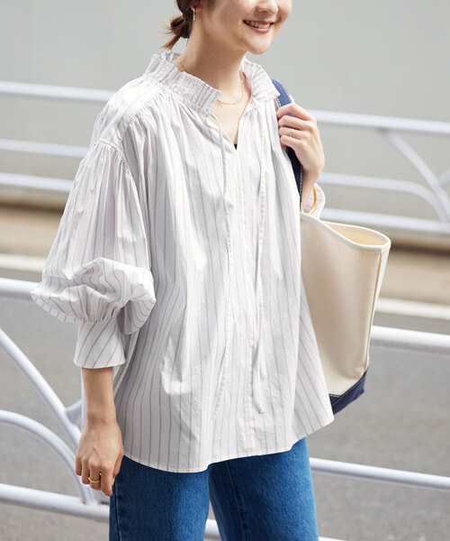 SLOBE IENA（スローブイエナ）の「タックカラーボリューム