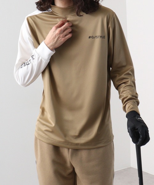 FUNALIVE（ファンアライブ）の「ドライ 袖配色 モックネック 長袖 T