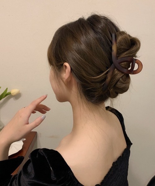 ❤未使用品❤バレッタ カプリス マットブラック ヘアアクセサリー ギフトにも❤ Jewel VOX バレッタ ヘアアクセ 30代 40代 50代 レディース