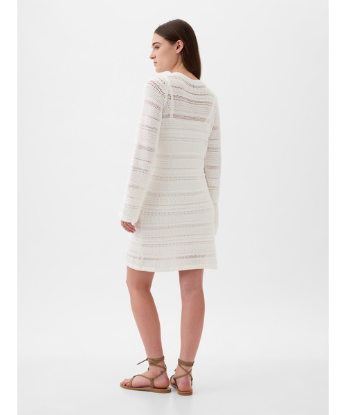 GAP（ギャップ）の「クロシェニット ミニワンピース（ワンピース・レディース・ブラック/ホワイト・S/XL/L/XS/XXS/M）」の4枚目の写真