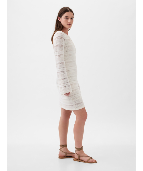 GAP（ギャップ）の「クロシェニット ミニワンピース（ワンピース・レディース・ブラック/ホワイト・S/XL/L/XS/XXS/M）」の6枚目の写真