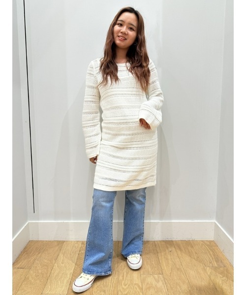 GAP（ギャップ）の「クロシェニット ミニワンピース（ワンピース・レディース・ブラック/ホワイト・S/XL/L/XS/XXS/M）」の13枚目の写真