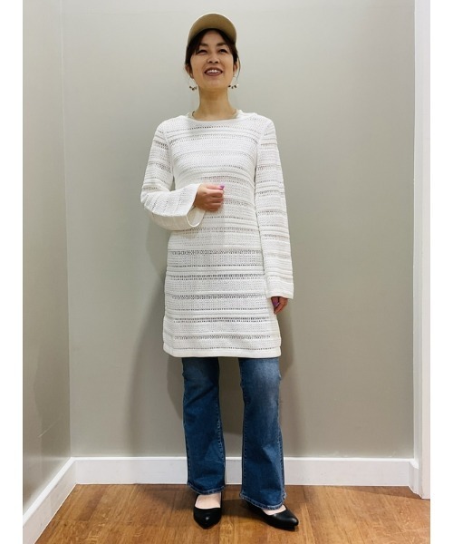 GAP（ギャップ）の「クロシェニット ミニワンピース（ワンピース・レディース・ブラック/ホワイト・S/XL/L/XS/XXS/M）」の15枚目の写真