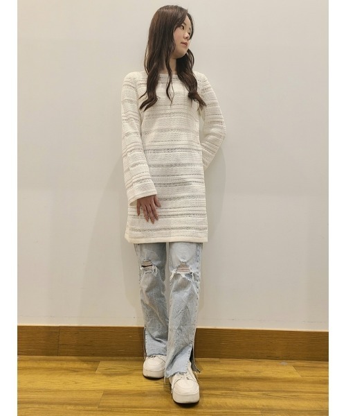 GAP（ギャップ）の「クロシェニット ミニワンピース（ワンピース・レディース・ブラック/ホワイト・S/XL/L/XS/XXS/M）」の17枚目の写真