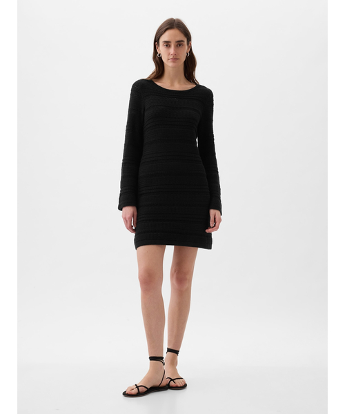 GAP（ギャップ）の「クロシェニット ミニワンピース（ワンピース・レディース・ブラック/ホワイト・S/XL/L/XS/XXS/M）」の21枚目の写真