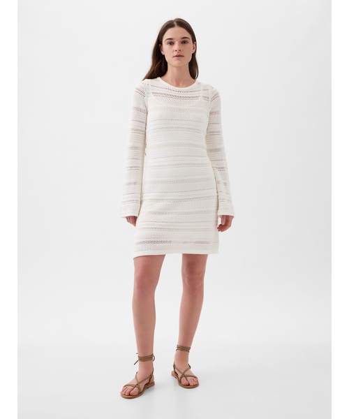 GAP（ギャップ）の「クロシェニット ミニワンピース（ワンピース・レディース・ブラック/ホワイト・S/XL/L/XS/XXS/M）」の20枚目の写真