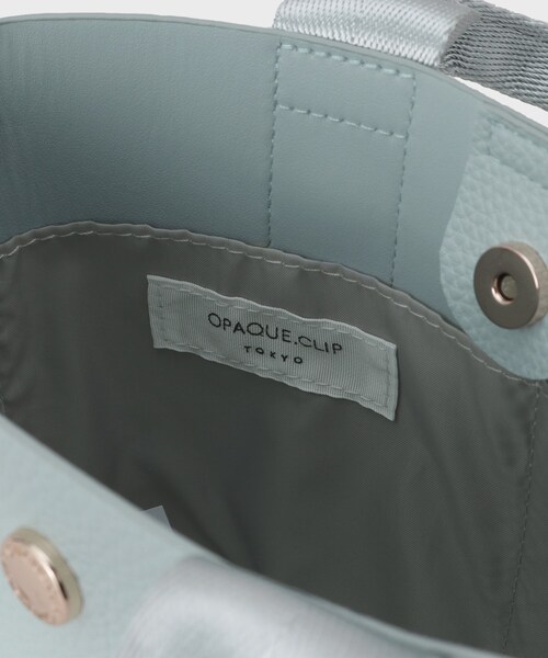 OPAQUE.CLIP(オペークドットクリップ)の「◆シュリンク合皮コンビミニショルダーバッグ(ショルダーバッグ・レディース・ライトブルー/ベージュ/オフホワイト・00)」の13枚目の写真