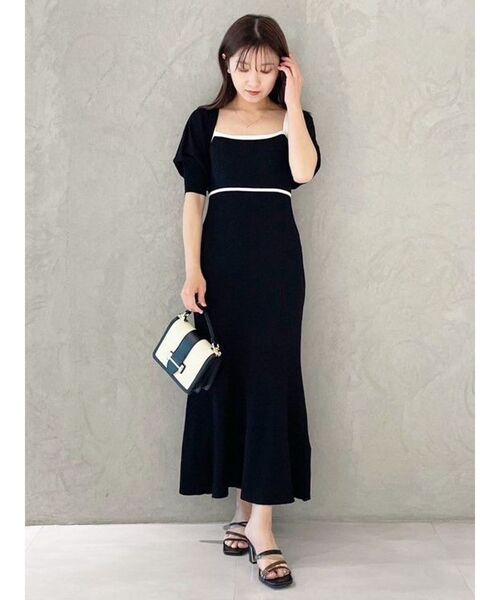 ⚫︎ケムリ　KMRii ワンピース+ボレロ callautia（カラウティア） ワンピース フリルドロストボレロ+フレア