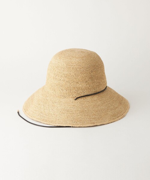 green label relaxing(グリーンレーベルリラクシング)の「ワイドブリムラフィア ハット(ハット・レディース・ナチュラル・FREE)」の14枚目の写真