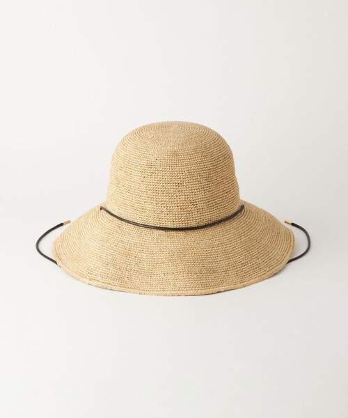 green label relaxing(グリーンレーベルリラクシング)の「ワイドブリムラフィア ハット(ハット・レディース・ナチュラル・FREE)」の15枚目の写真