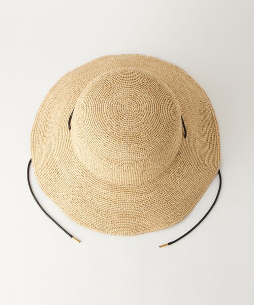 green label relaxing(グリーンレーベルリラクシング)の「ワイドブリムラフィア ハット(ハット・レディース・ナチュラル・FREE)」の16枚目の写真