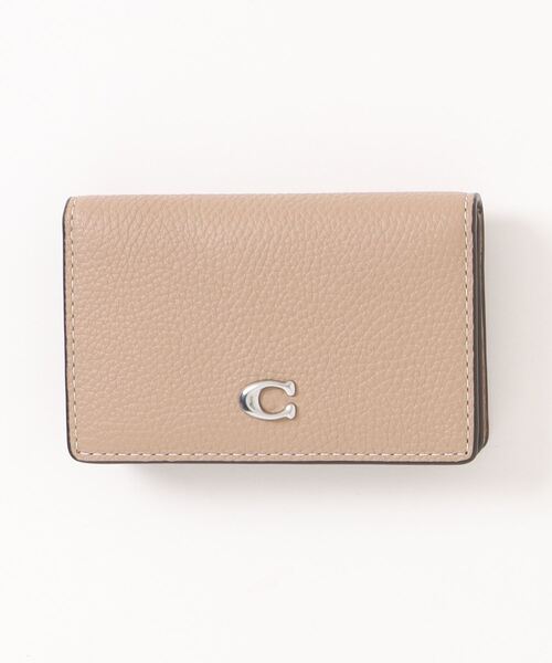 COACH（コーチ）の「エッセンシャル ビジネス カード ケース（名刺入れ・レディース・ベージュ系その他・ONE）」の4枚目の写真