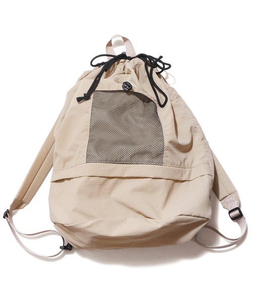BEN DAVIS（ベンデイビス）の「《BEN DAVIS》NYLON DRAW STRING DAYPACK（バックパック/リュック・レディース・オフホワイト/ブラック/グリーン/ベージュ・FREE）」の13枚目の写真