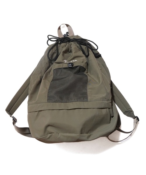 BEN DAVIS（ベンデイビス）の「《BEN DAVIS》NYLON DRAW STRING DAYPACK（バックパック/リュック・レディース・オフホワイト/ブラック/グリーン/ベージュ・FREE）」の14枚目の写真