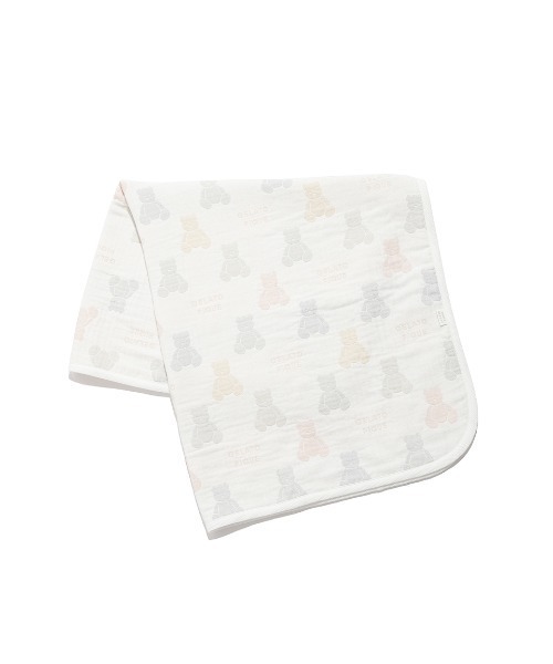 gelato pique（ジェラートピケ）の「【ラッピング済み】【BABY】ベア３重ガーゼブランケット&スタイSET（ベビーギフト・キッズ・その他・FREE）」の3枚目の写真