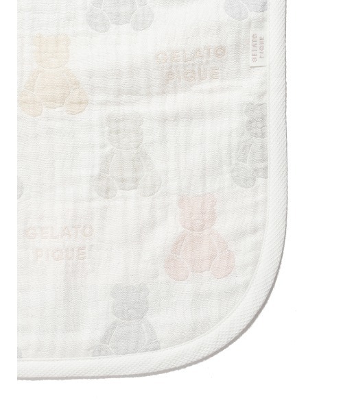 gelato pique（ジェラートピケ）の「【ラッピング済み】【BABY】ベア３重ガーゼブランケット&スタイSET（ベビーギフト・キッズ・その他・FREE）」の4枚目の写真
