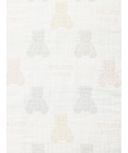 gelato pique（ジェラートピケ）の「【ラッピング済み】【BABY】ベア３重ガーゼブランケット&スタイSET（ベビーギフト・キッズ・その他・FREE）」の5枚目の写真