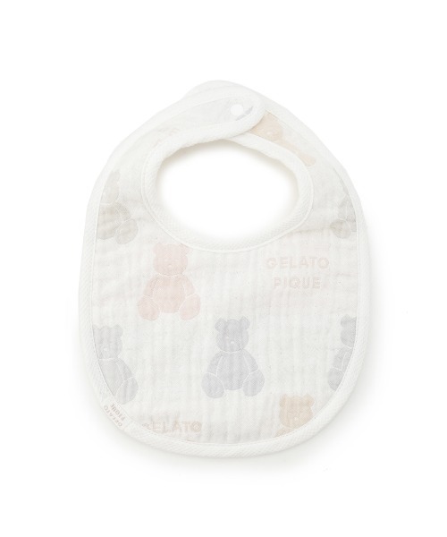 gelato pique（ジェラートピケ）の「【ラッピング済み】【BABY】ベア３重ガーゼブランケット&スタイSET（ベビーギフト・キッズ・その他・FREE）」の8枚目の写真