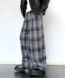 FVLMEN（フルメン）の「■新色追加【neos】ルーズシルエット リラックス ワイド イージー ビンテージライク タータン チェック バルーン パンツ（その他パンツ）」