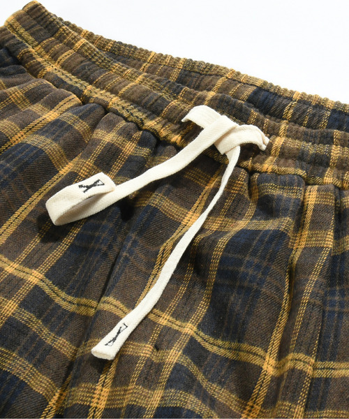 【セール】【neos】ルーズシルエット リラックス ワイド イージー ビンテージライク タータン チェック バルーン パンツ（その他パンツ）｜neos（ネオス）