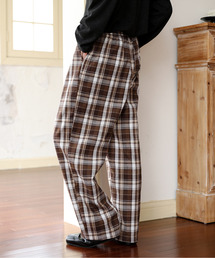 EFFECTION（エフェクション）の「■新色追加【neos】ルーズシルエット リラックス ワイド イージー ビンテージライク タータン チェック バルーン パンツ（その他パンツ）」