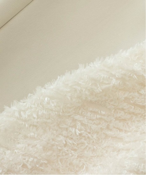 RANDA（ランダ）の「シャギーベスト風プルオーバーセットアップ（サロペット/オーバーオール・レディース・クリーム/ネイビー/ベージュ・0/1）」の9枚目の写真