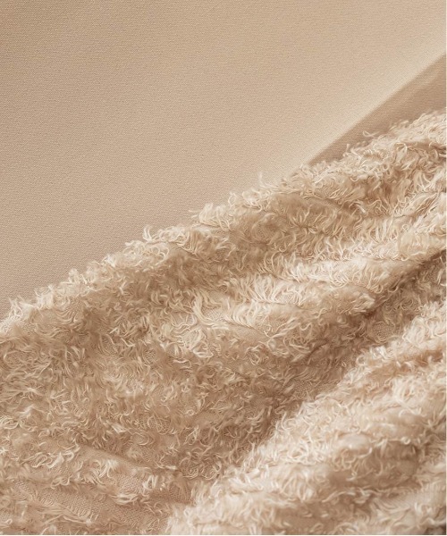 RANDA（ランダ）の「シャギーベスト風プルオーバーセットアップ（サロペット/オーバーオール・レディース・クリーム/ネイビー/ベージュ・0/1）」の10枚目の写真