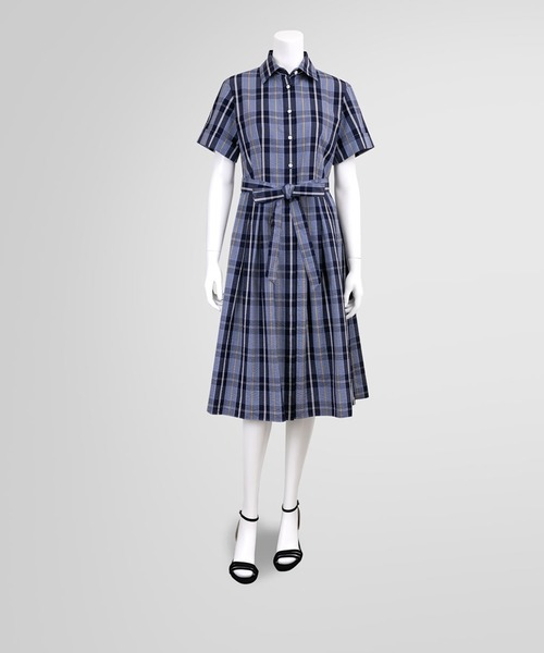 Brooks Brothers くすみレッド　シアサッカーワンピース 4 BROOKS BROTHERS（ブルックスブラザーズ）の「コットン シア